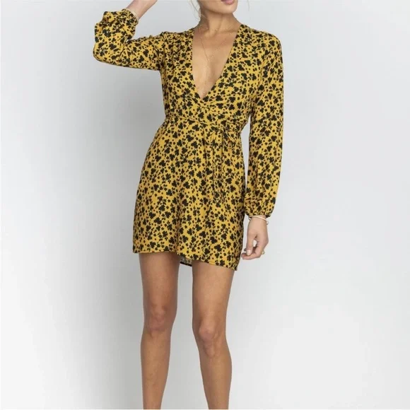 RESA Black Floral Long Sleeve Dress - Picture 2 of 5